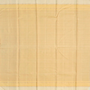 Pink & Orange Handloom Kanchipuram Korvai Silk Saree With Checks