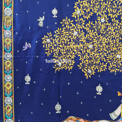 Kandarpa Hati (Elephant) Pattachitra Pure Silk Handloom Saree