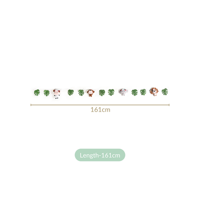 Safari Bunting Nursery Wall Decor For Kids Room