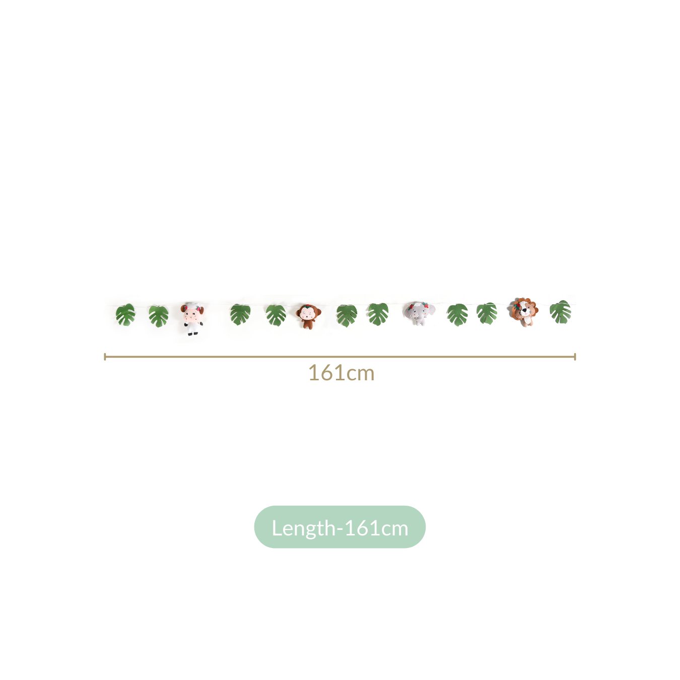 Safari Bunting Nursery Wall Decor For Kids Room