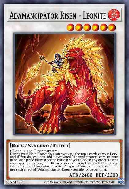 Adamancipator Risen - Leonite - SESL-EN007 - Secret Rare - 1st Edition