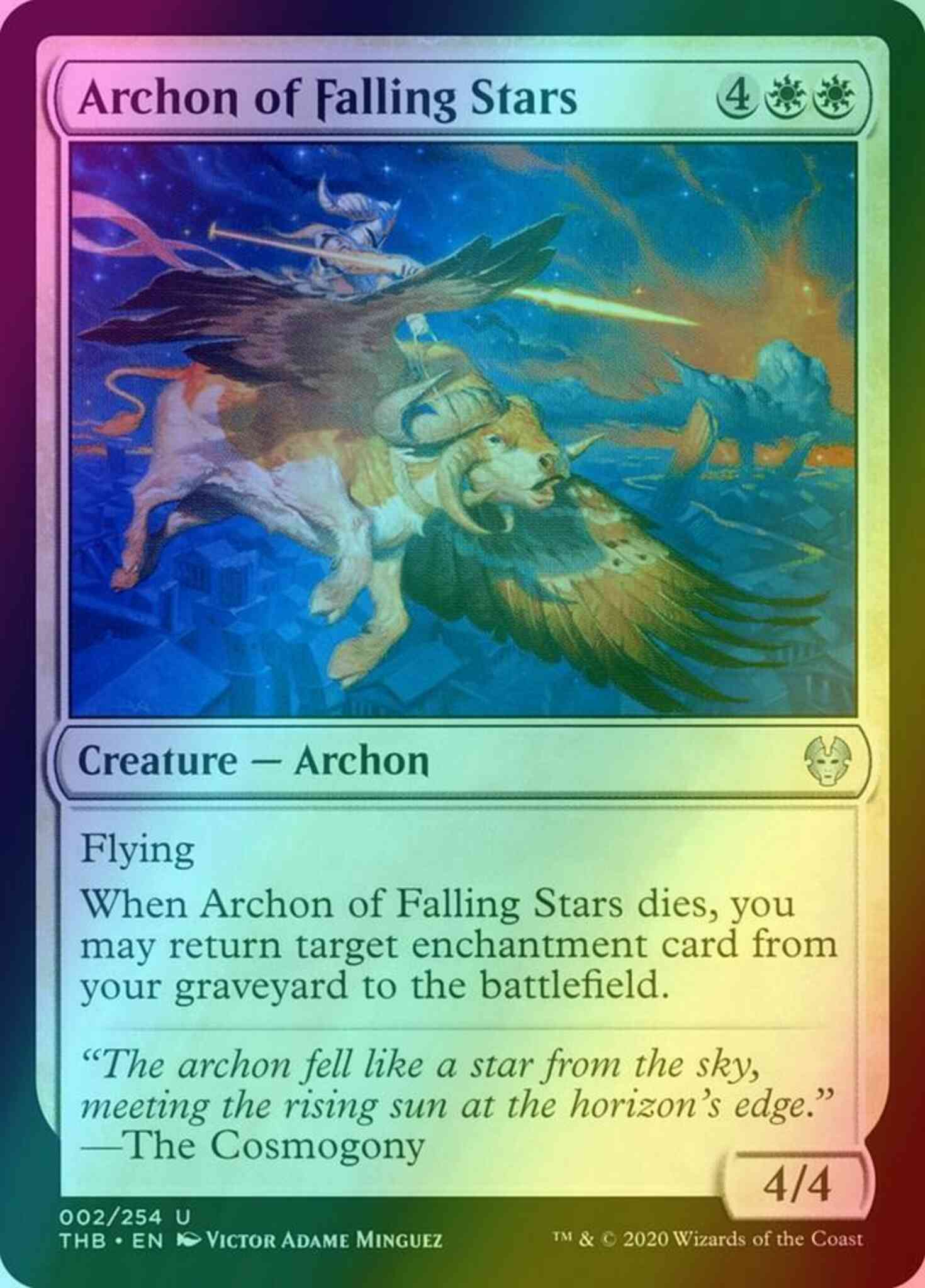 Archon of Falling Stars [2] [Theros Beyond Death] [Foil]