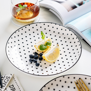 Black and White Deep Plate