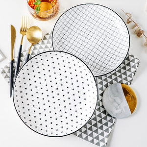 Black and White Deep Plate