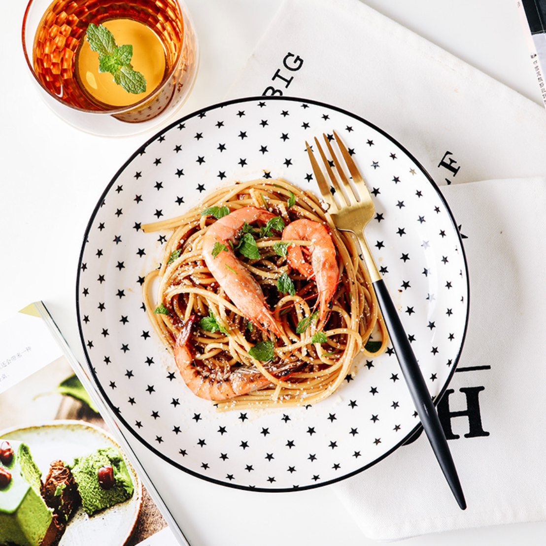 Black and White Deep Plate