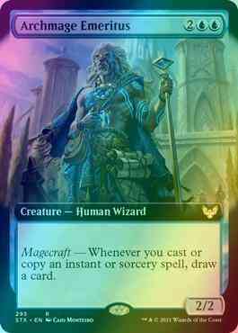 Archmage Emeritus [295] [Extended Art] [Strixhaven: School of Mages] [Foil]