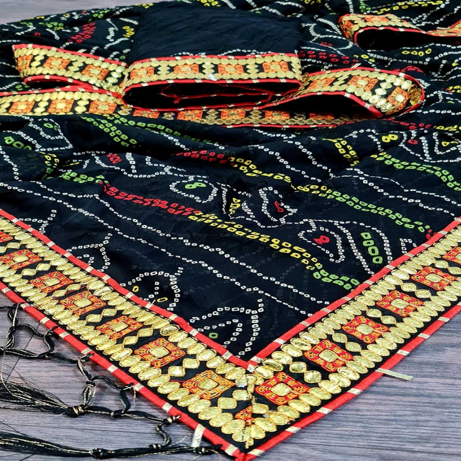 Delightful Dark Navy Blue Colored Festive Wear Woven Moss Georgette Saree
