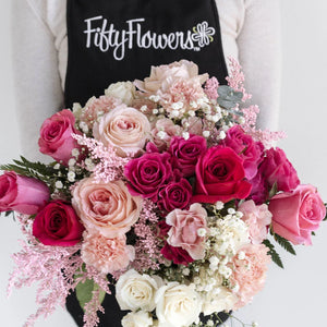 Delightfully Pink Wedding Flower Bouquet