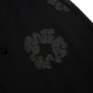 Denim Tears Cotton Wreath Black Monochrome Sweatpants