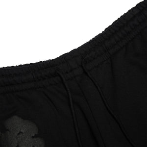Denim Tears Cotton Wreath Black Monochrome Sweatpants