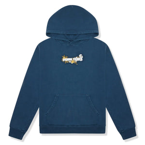 Denim Tears Embroidered Logo Navy Hoodie