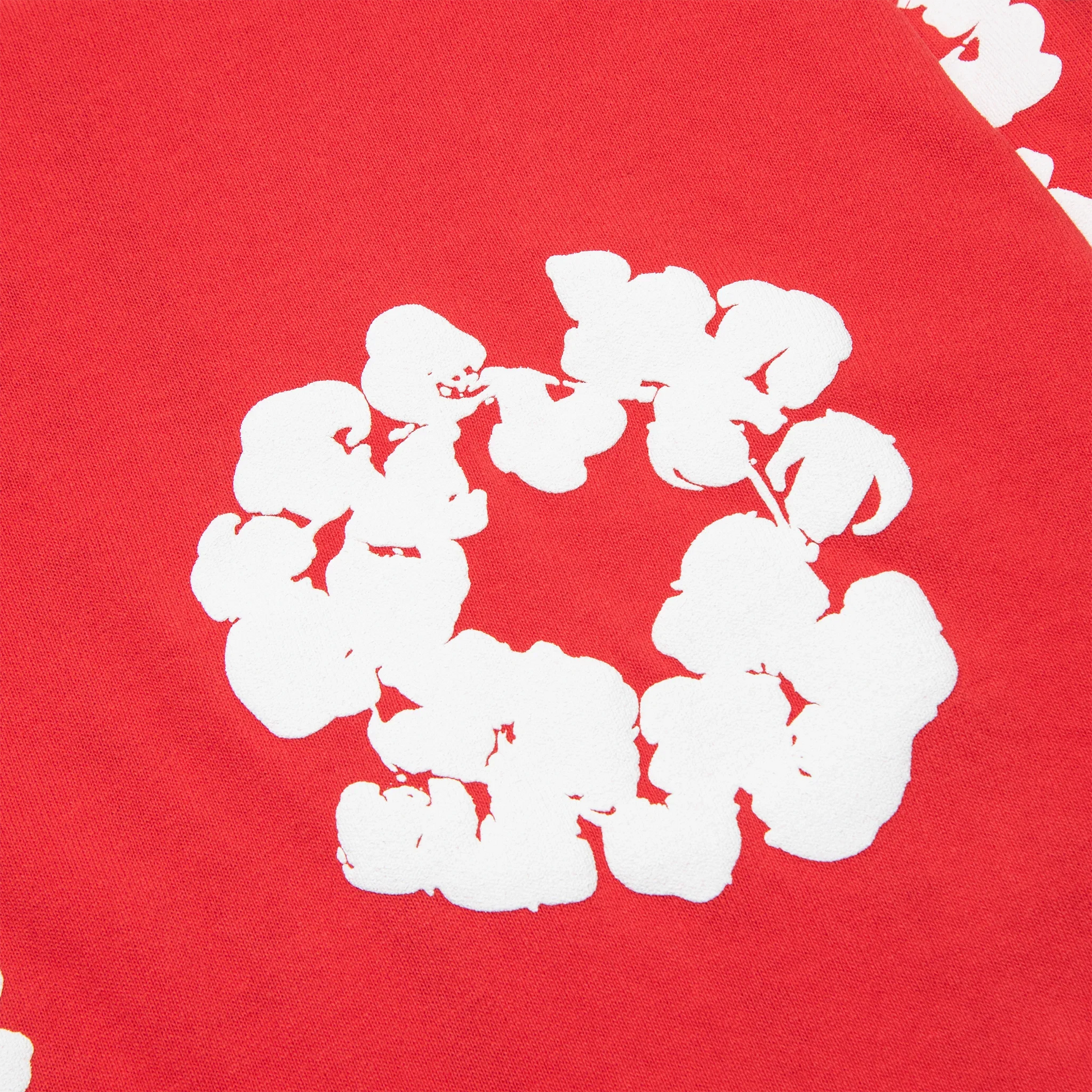 Denim Tears The Cotton Wreath Long-Sleeve Red T Shirt