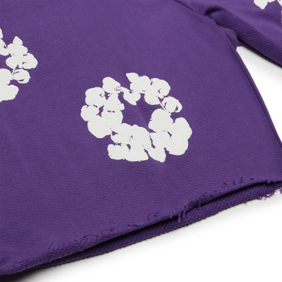 Denim Tears The Cotton Wreath Purple Shorts
