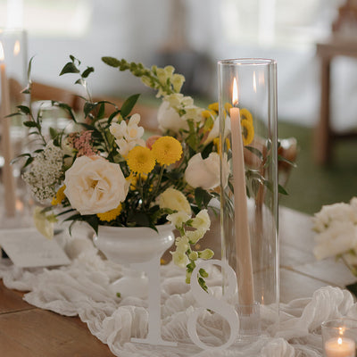 Brighten The Night White and Yellow California Wedding