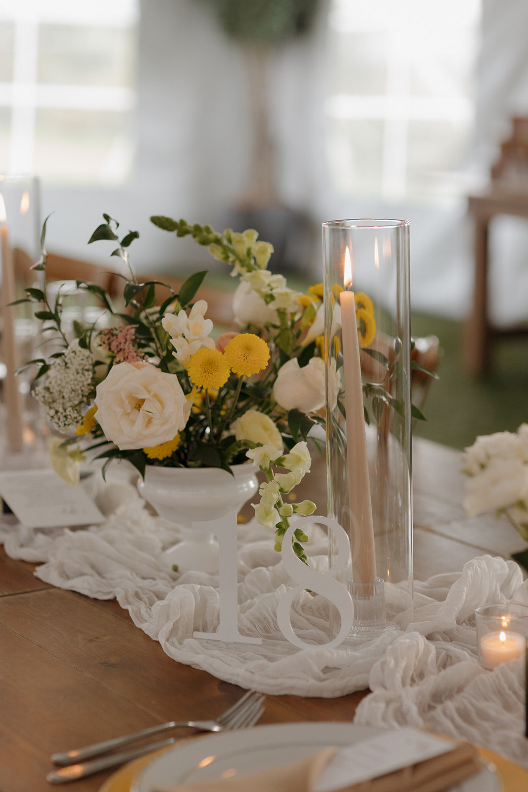Brighten The Night White and Yellow California Wedding