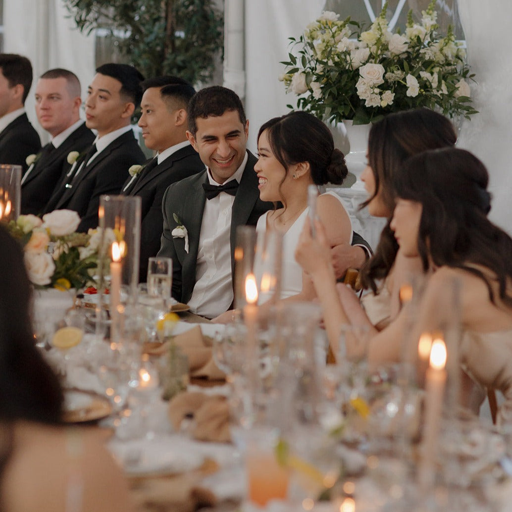 Brighten The Night White and Yellow California Wedding