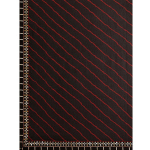 Desirable Black Coloured Partywear Printed Georgette Saree