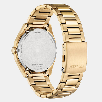 Eco-Drive Men Quartz Champagne Dial Analog Stainless Steel Watch BM7603-82P