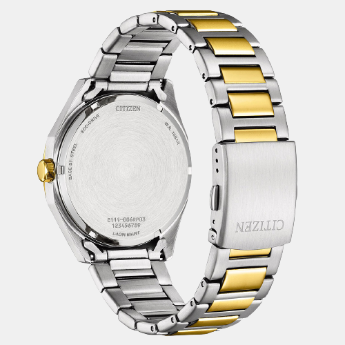 Eco-Drive Men Eco-Drive Black Dial Analog Stainless Steel Watch BM7604-80E