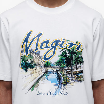 MAGIRI Seine River Printed White T-Shirt
