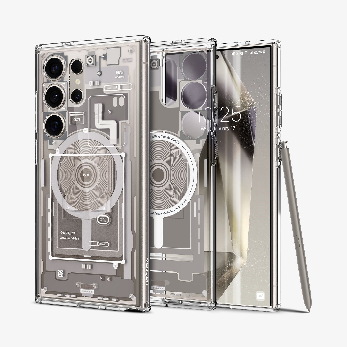 Galaxy S24 Series - Ultra Hybrid Metal Ring Zero One (MagFit)