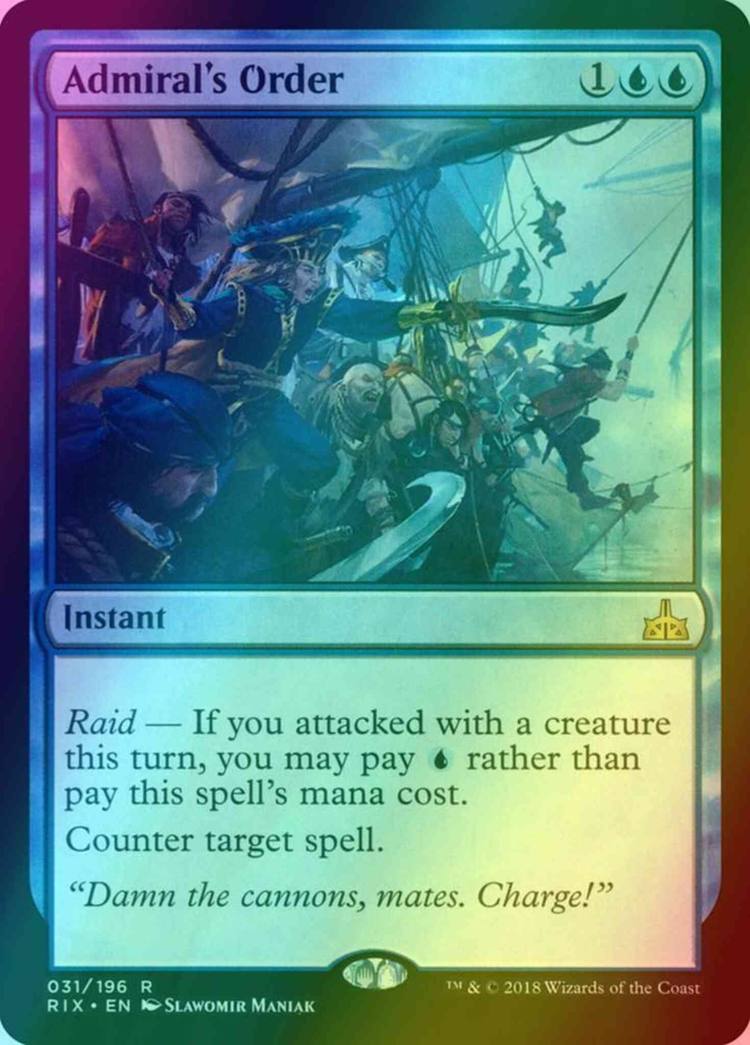 Admiral's Order [31] [Rivals of Ixalan] [Foil]
