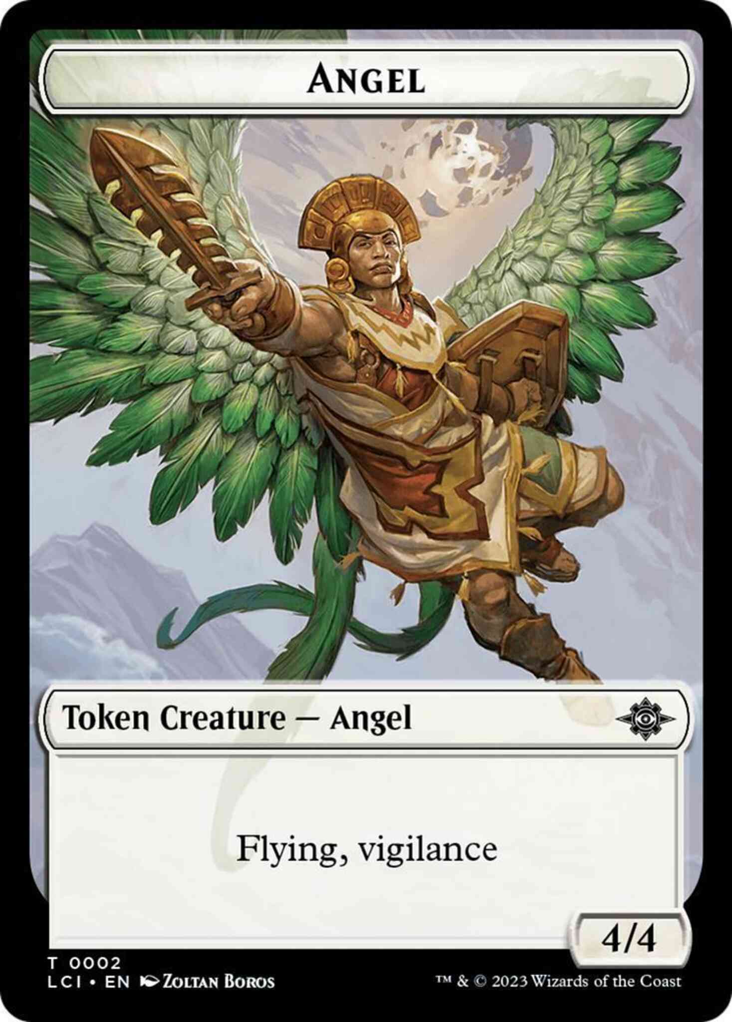 Angel Token [02] [The Lost Caverns of Ixalan: Tokens] [Non-Foil]