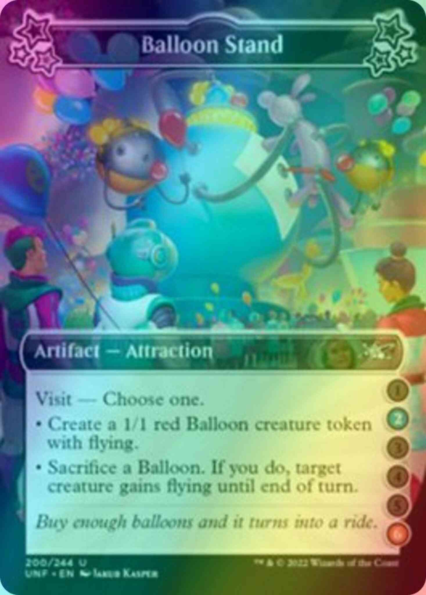 Balloon Stand (2/6) [200a] [Borderless] [Unfinity] [Foil]