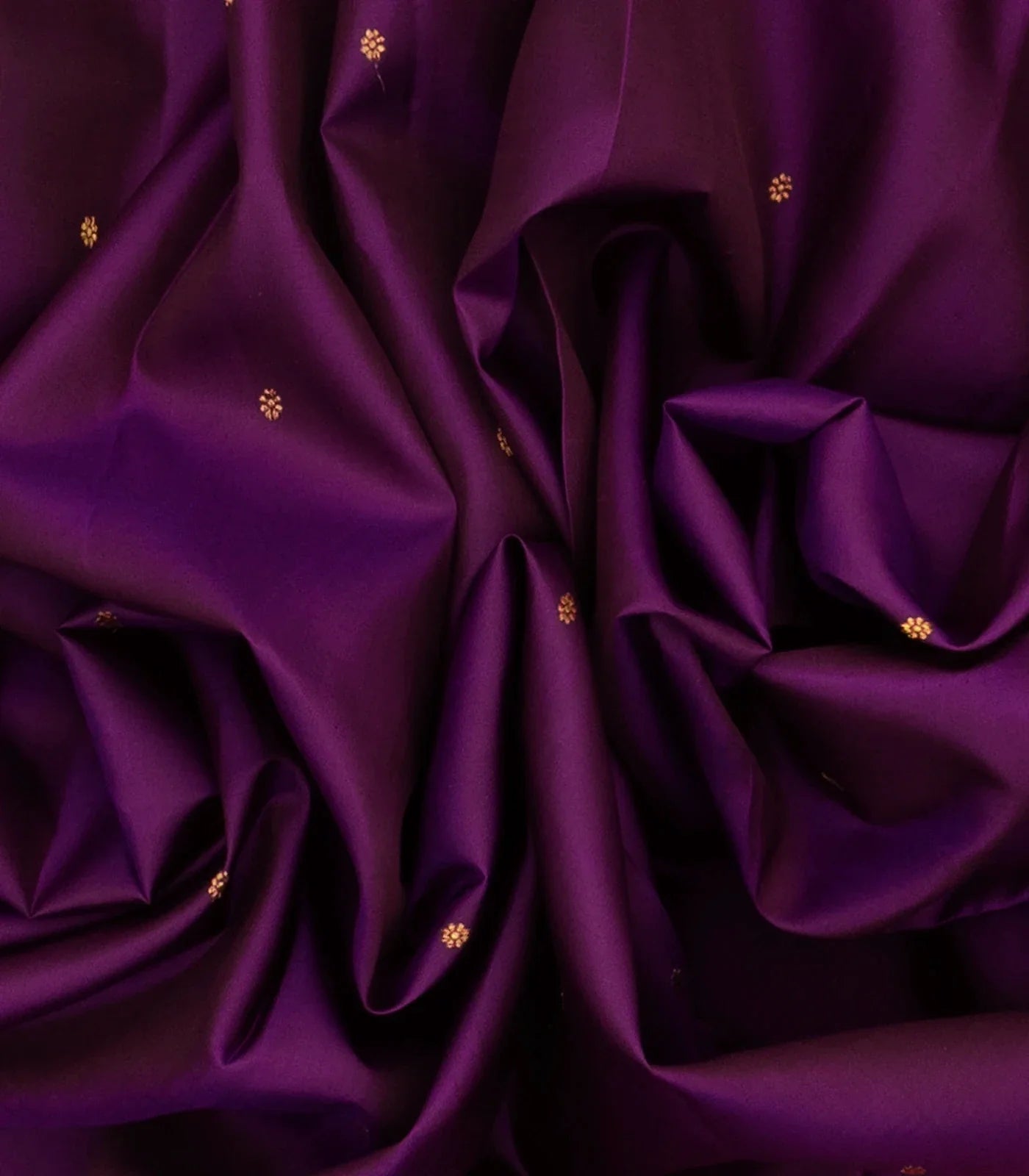 Magenta Handloom Kanchipuram Korvai Silk Saree With Kamalam Buttas