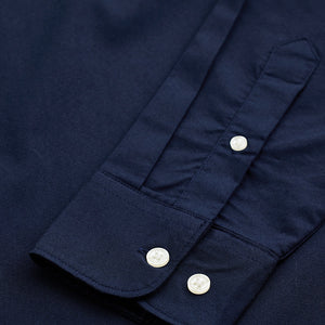 Navy Solid Oxford Shirt