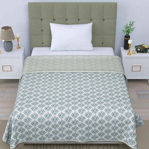 JaipurFabric® Green Ethnic Single Bed Reversible Dohar