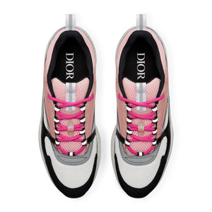 Dior B22 Pink White Black Calfskin Trainer