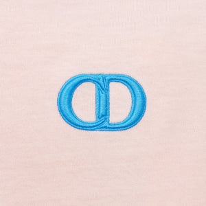 Dior CD Icon Relaxed Fit Cotton Pink T Shirt