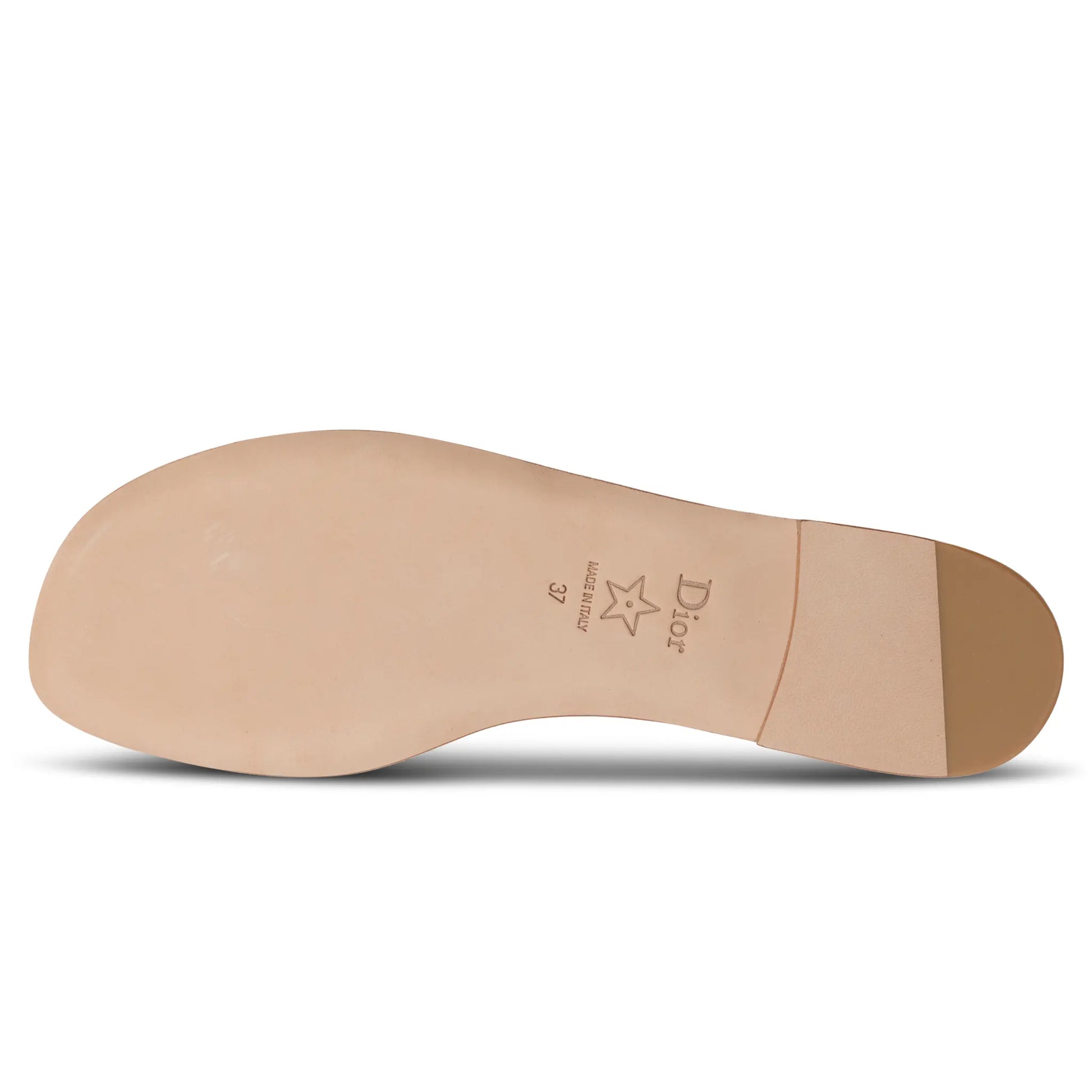 Dior Dway Embroidered Cotton Gold White Slides
