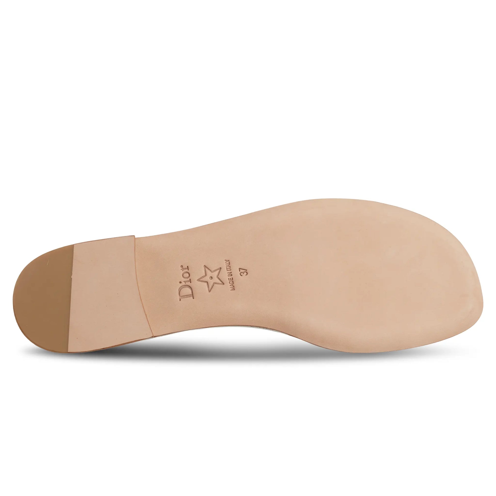 Dior Dway Embroidered Cotton Gold White Slides