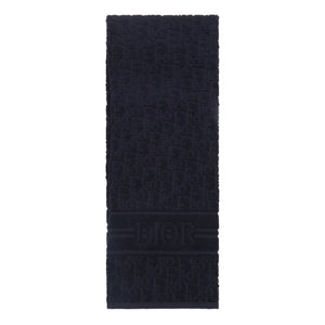 Dior Oblique Classic Terry Cotton Navy Blue Bath Beach Towel