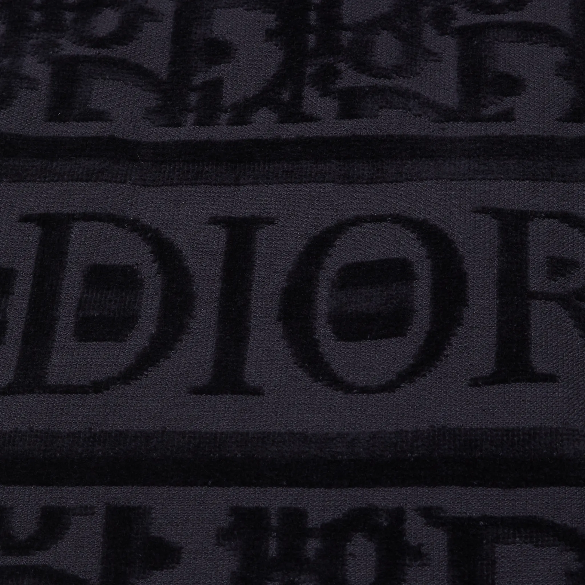Dior Oblique Classic Terry Cotton Navy Blue Bath Beach Towel