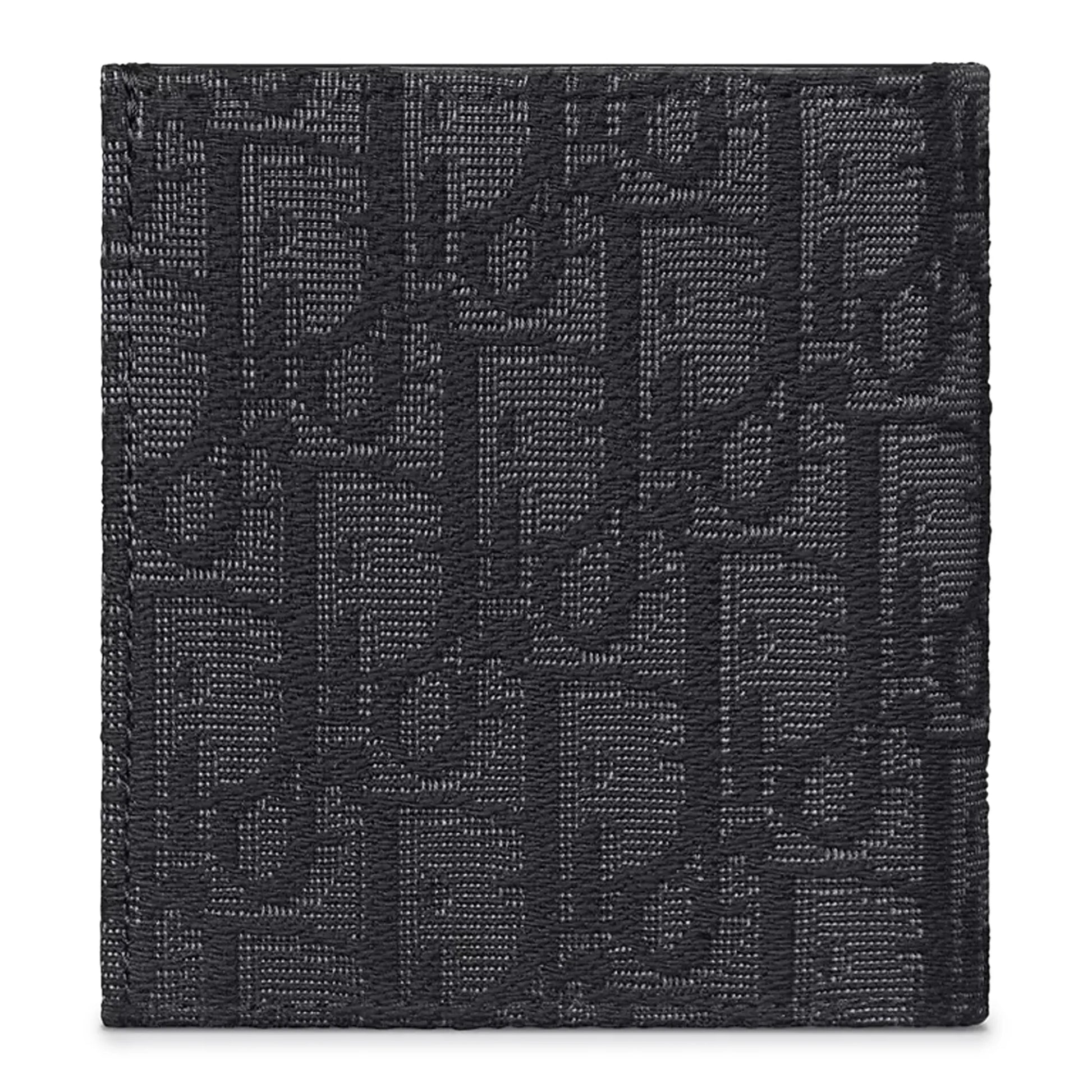 Dior Oblique Jacquard Black Vertical Bifold Wallet