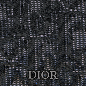Dior Oblique Jacquard Black Vertical Bifold Wallet