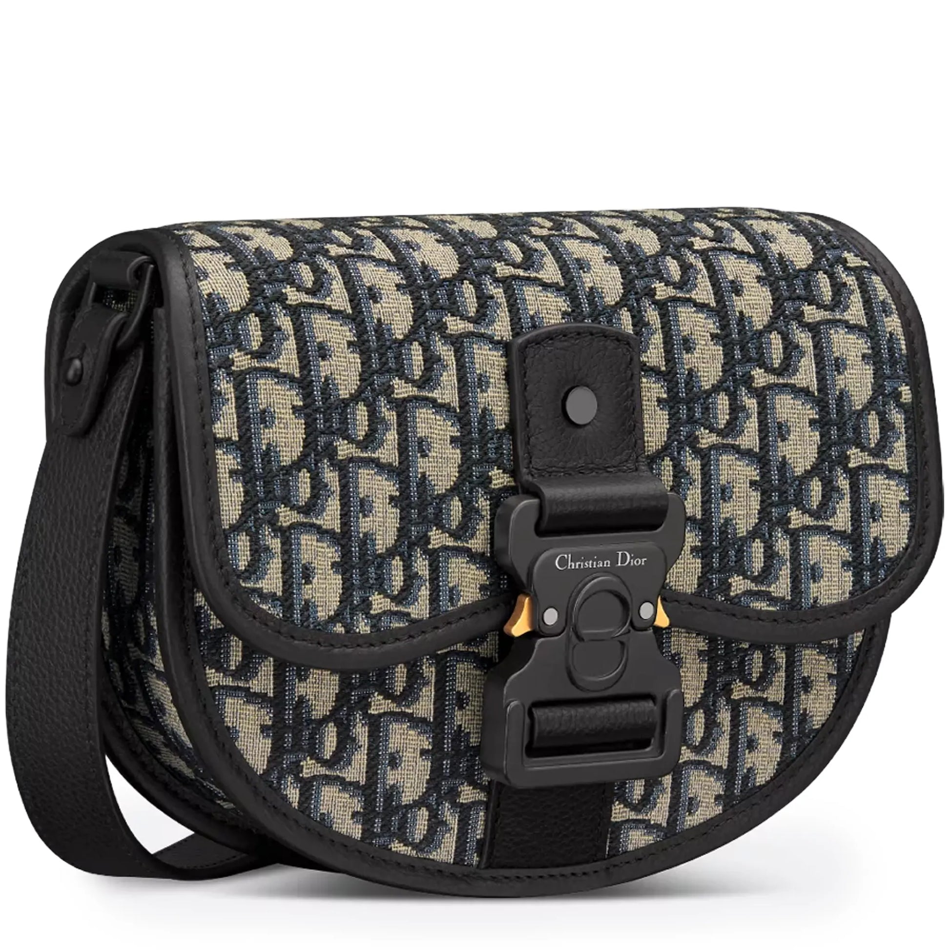 Dior Oblique Jacquard Mini Gallop Beige Bag With Strap