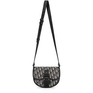 Dior Oblique Jacquard Mini Gallop Beige Bag With Strap