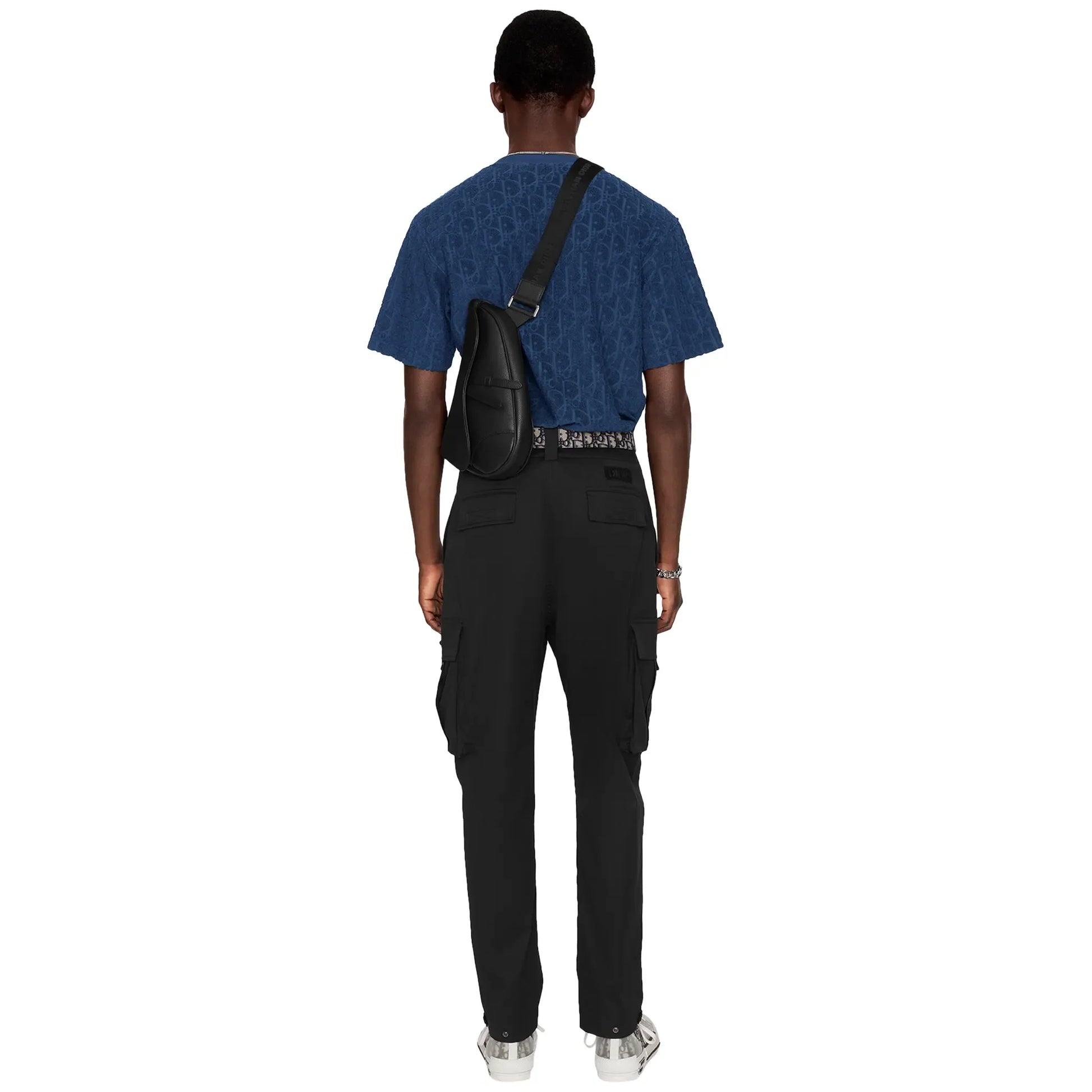 Dior Oblique Towelling Blue T Shirt