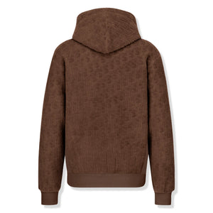 Dior Oblique Towelling Terry Brown Hoodie