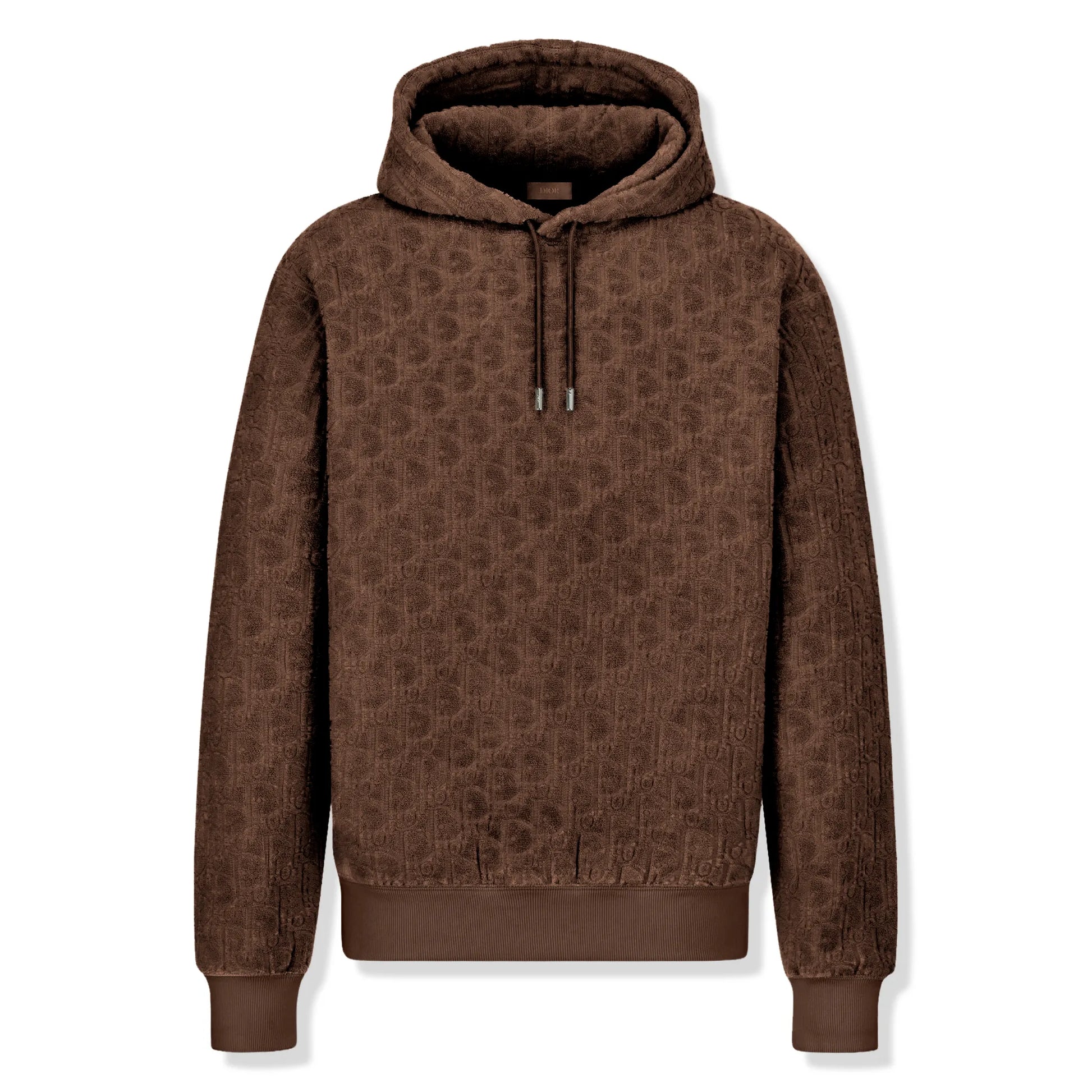 Dior Oblique Towelling Terry Brown Hoodie