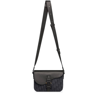 Dior Small Saddle Messenger Bag Black With Flap