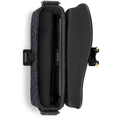 Dior Small Saddle Messenger Bag Black With Flap