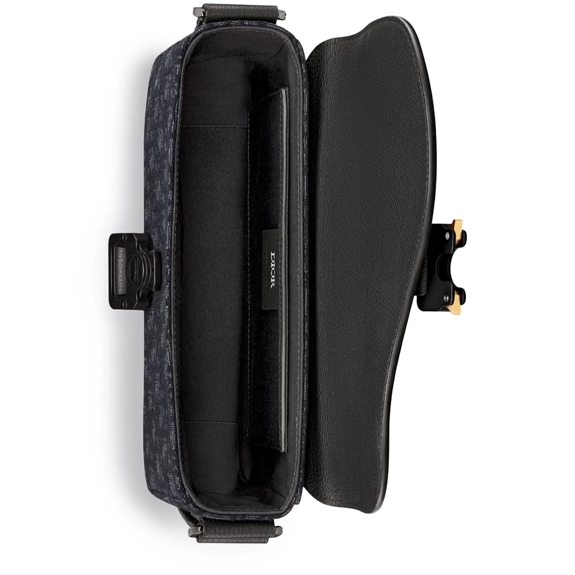 Dior Small Saddle Messenger Bag Black With Flap