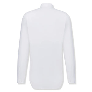 Dior Snaps Poplin Cotton White Shirt