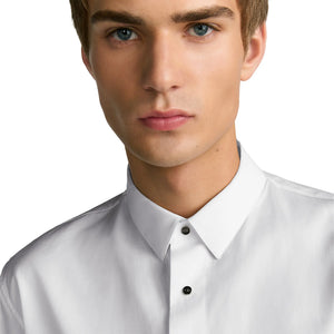 Dior Snaps Poplin Cotton White Shirt