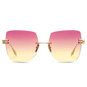 Dita Eyewear Embra Brushed Rose Gold Silver Sunglasses